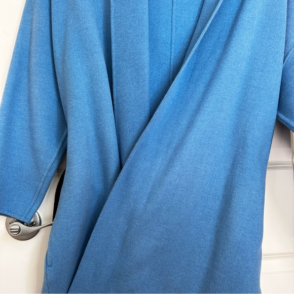 MAJE Oversized Dropped Shoulders Wool Coat with Contras Black Belt Size US4 Fall - Picture 10 of 16